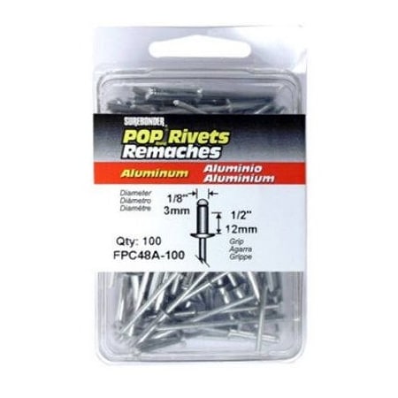 Fpc 100PK L ALU Rivet FPC48A-100